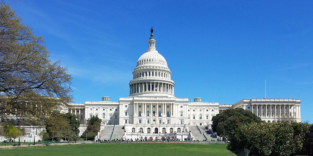 United States Capitol Building, on Capitol Hill in Washington DC